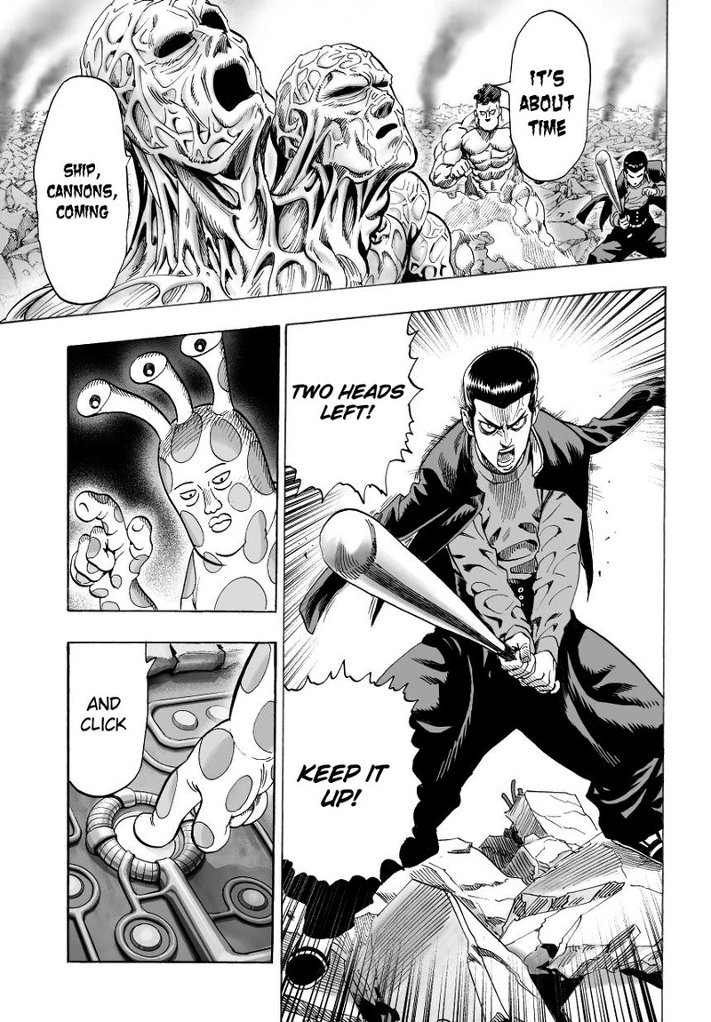 One Punch Man Manga Chapter 34 page 17 - Are You Stupid scene