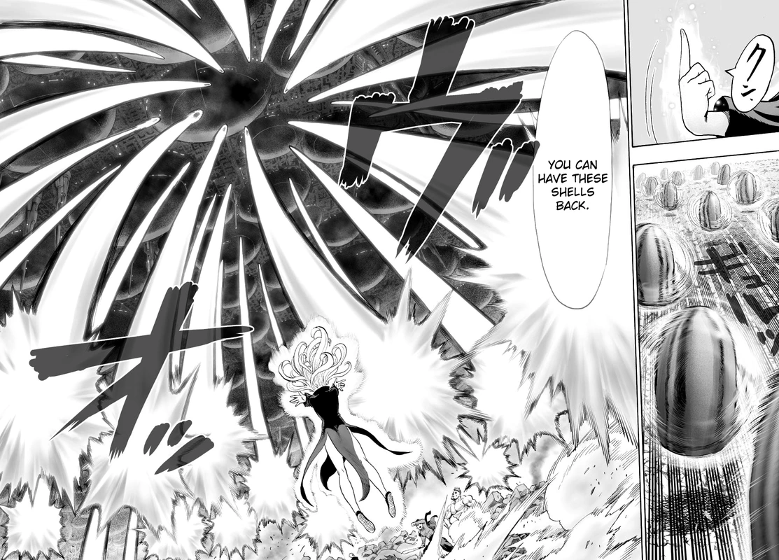 One Punch Man Manga Chapter 34 page 22 - Are You Stupid scene