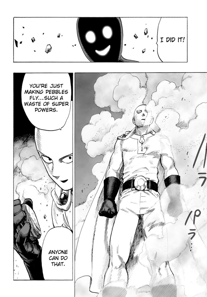 One Punch Man Manga Chapter 34 page 4 - Are You Stupid scene
