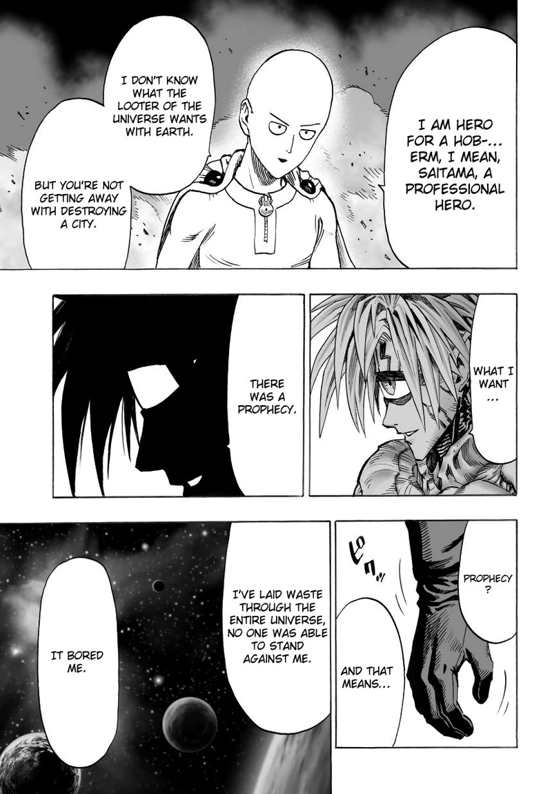 One Punch Man Manga Chapter 34 page 7 - Are You Stupid scene