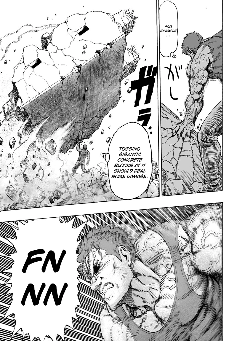 One Punch Man Manga Chapter 35 page 3 - The Fight scene