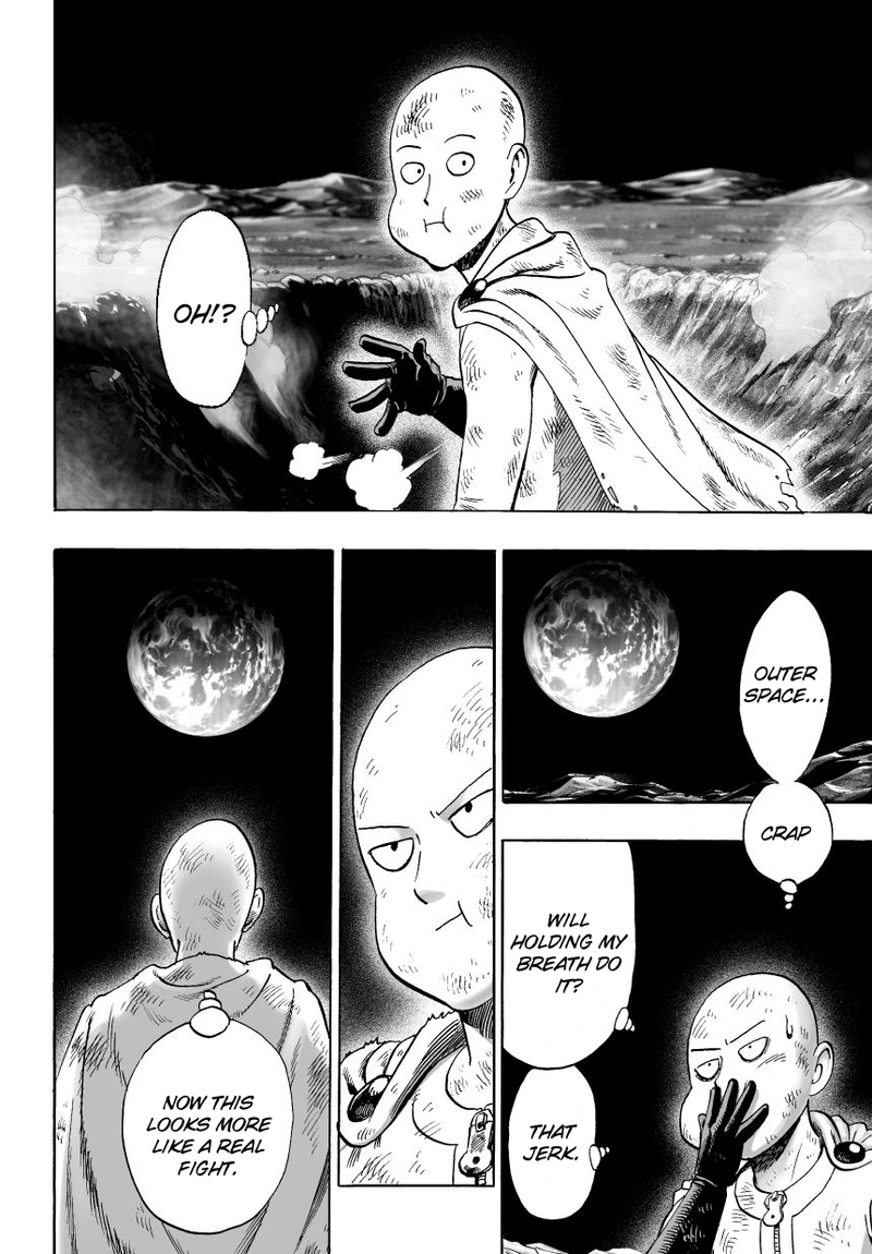 One Punch Man Manga Chapter 36 page 16 - The Power of Boros scene