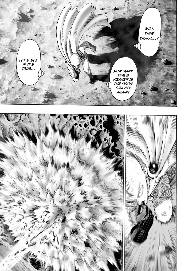 One Punch Man Manga Chapter 36 page 17 - The Power of Boros scene