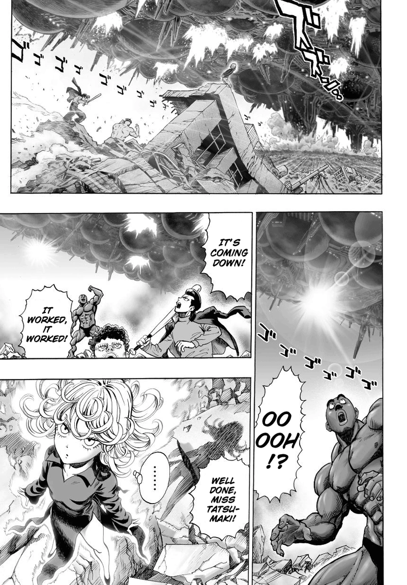 One Punch Man Manga Chapter 36 page 21 - The Power of Boros scene