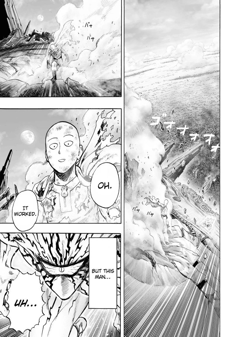 One Punch Man Manga Chapter 36 page 22 - The Power of Boros scene