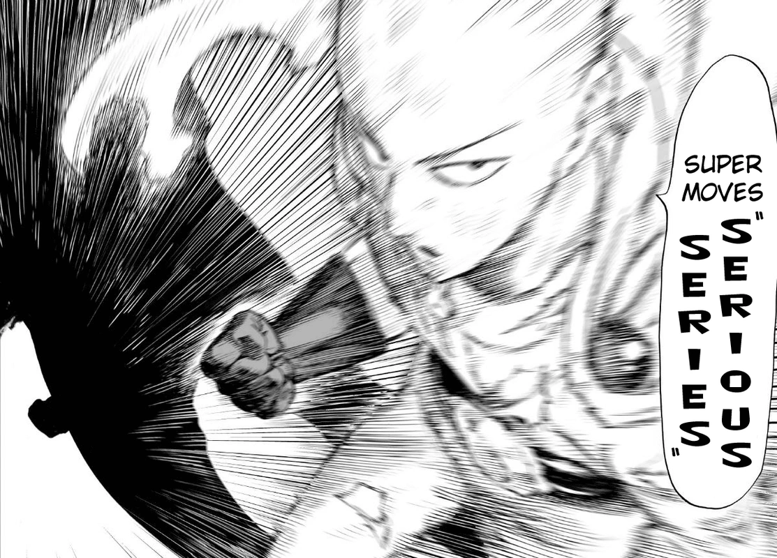 One Punch Man Manga Chapter 36 page 35 - The Power of Boros scene