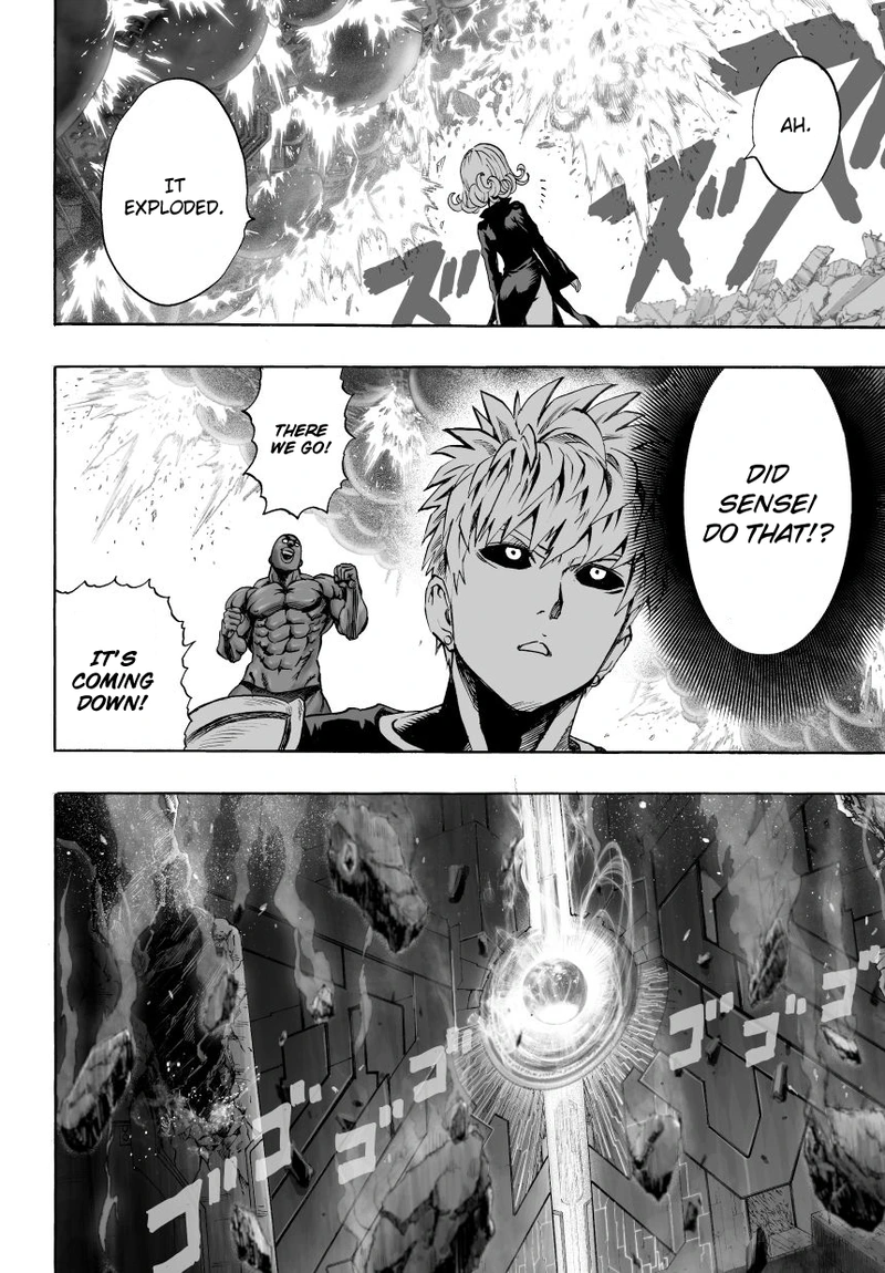 One Punch Man Manga Chapter 36 page 44 - The Power of Boros scene