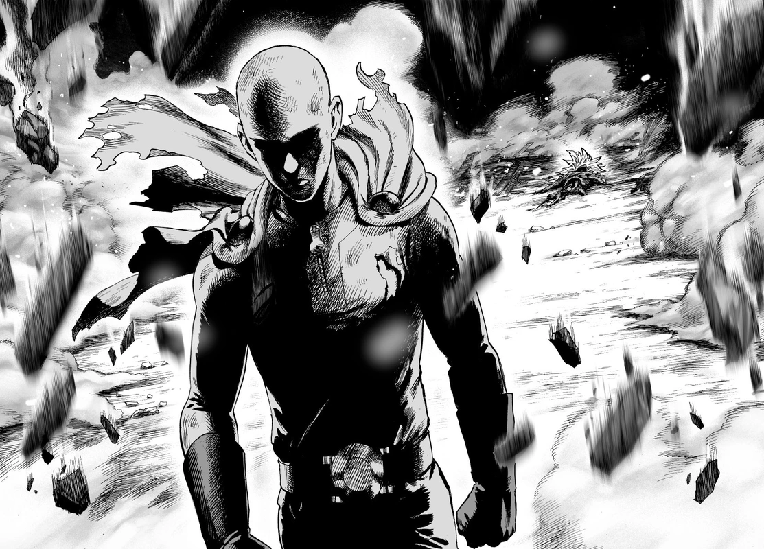 One Punch Man Manga Chapter 36 page 51 - The Power of Boros scene