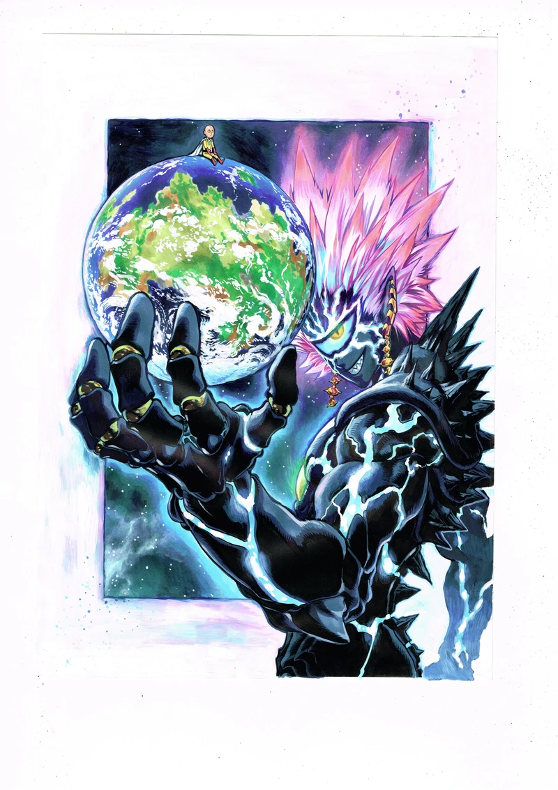 One Punch Man Manga Chapter 37.5 page 1 - Volume 7 Extras scene