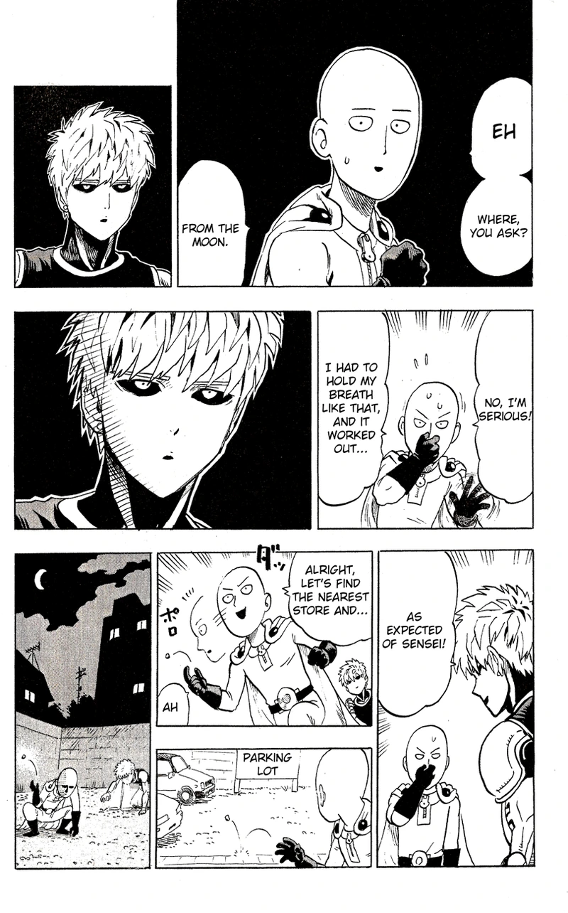One Punch Man Manga Chapter 37.5 page 12 - Volume 7 Extras scene