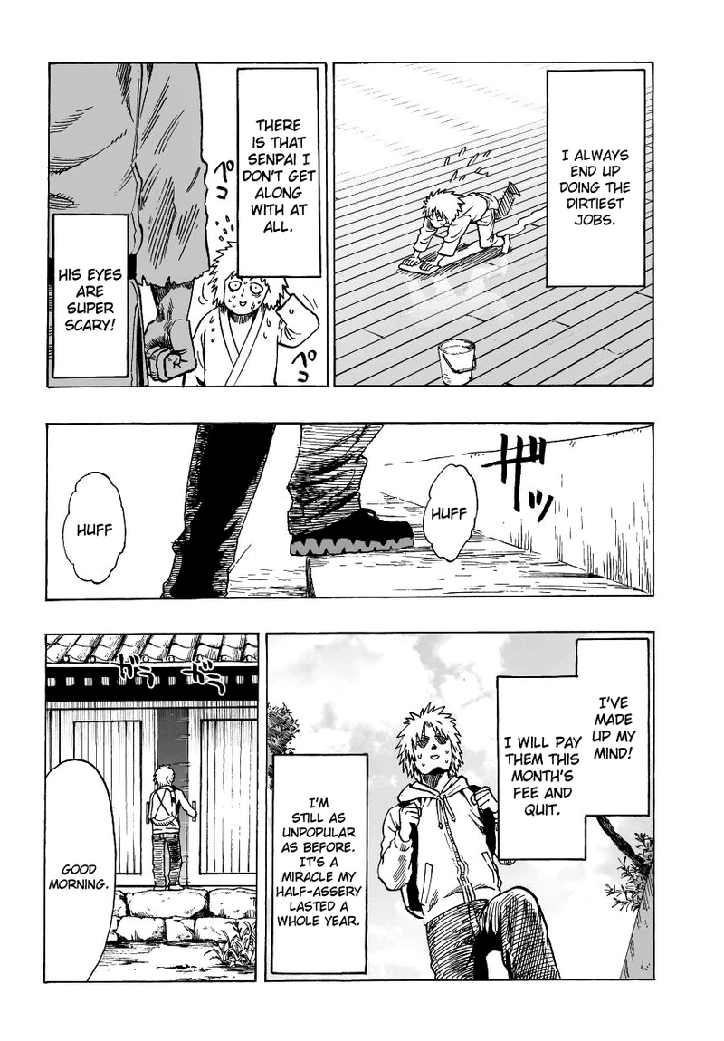 One Punch Man Manga Chapter 37.7 page 2 - Recollection Of A Most Sincere Apprentice | Volume 7 Extras scene