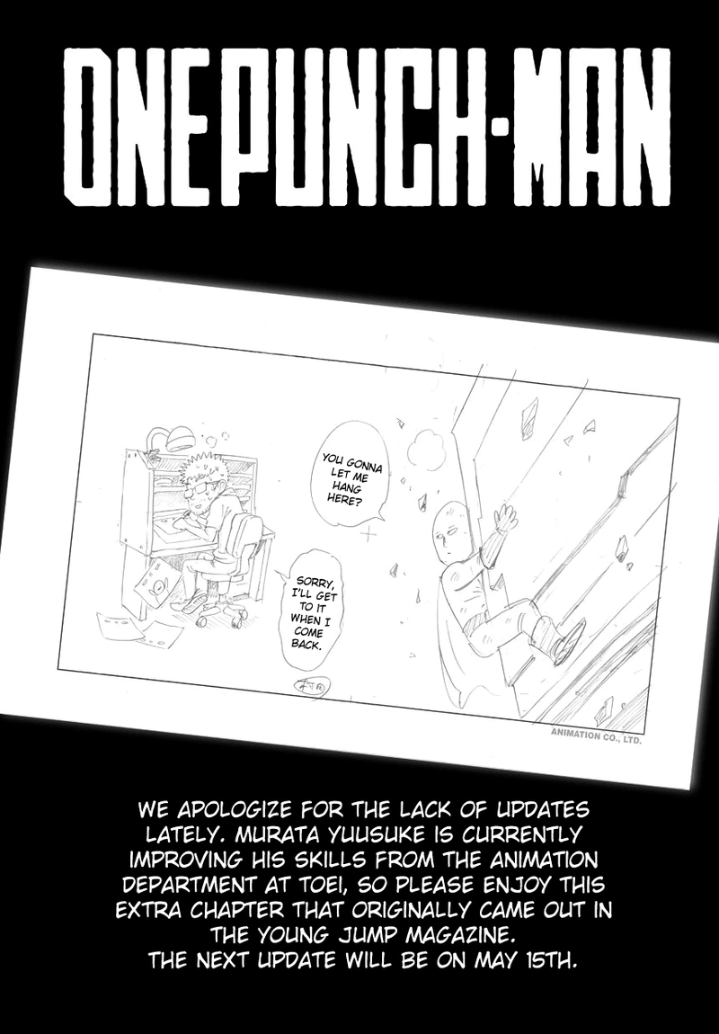 One Punch Man Manga Chapter 37.8 page 1 - Pork Cutlet Bowl | Volume 7 Extras scene