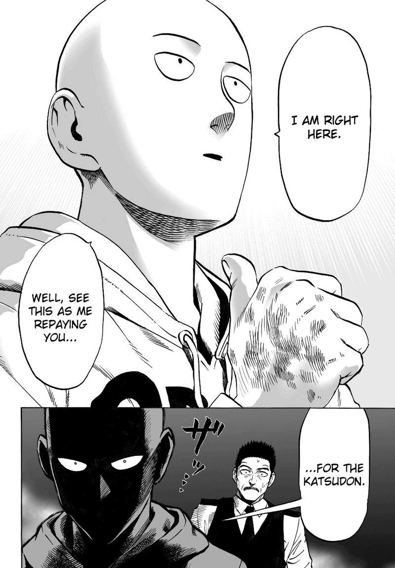 One Punch Man Manga Chapter 37.8 page 21 - Pork Cutlet Bowl | Volume 7 Extras scene