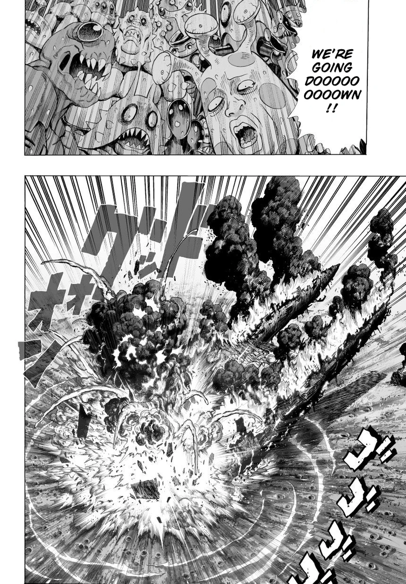 One Punch Man Manga Chapter 37 page 2 - Crash scene