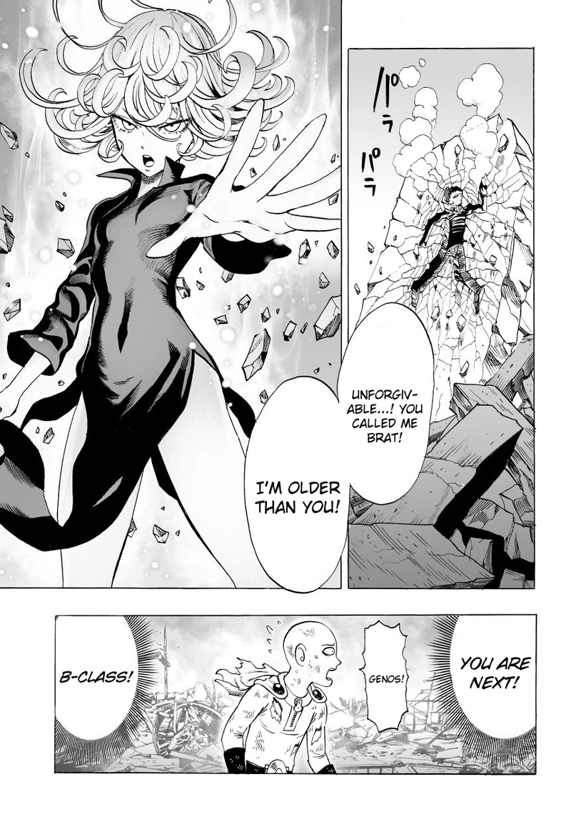 One Punch Man Manga Chapter 37 page 24 - Crash scene