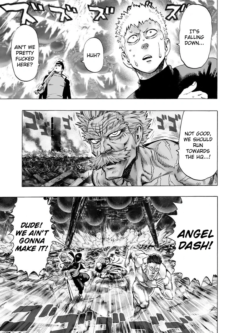 One Punch Man Manga Chapter 37 page 3 - Crash scene
