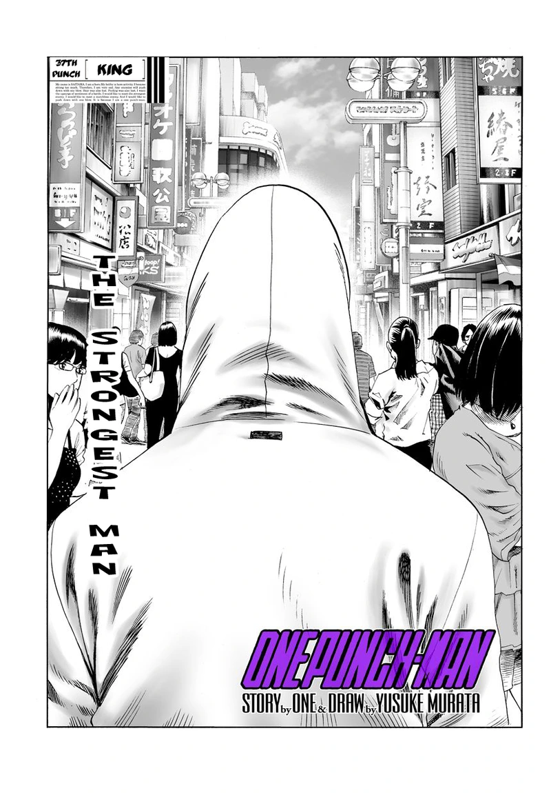 One Punch Man Manga Chapter 38 page 1 - King scene