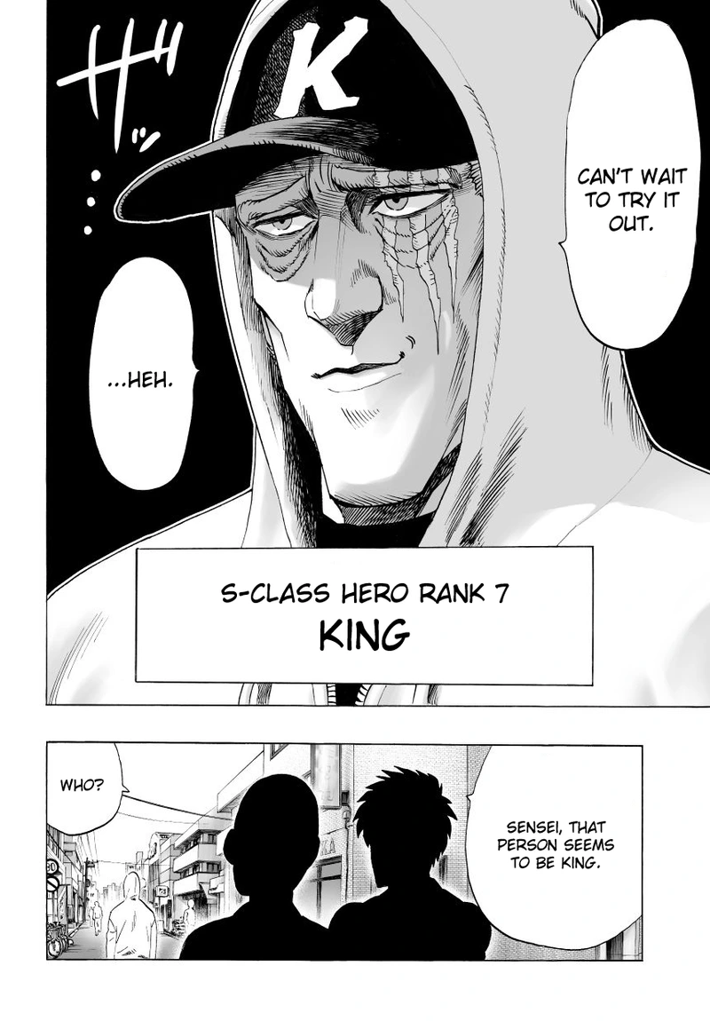 One Punch Man Manga Chapter 38 page 12 - King scene