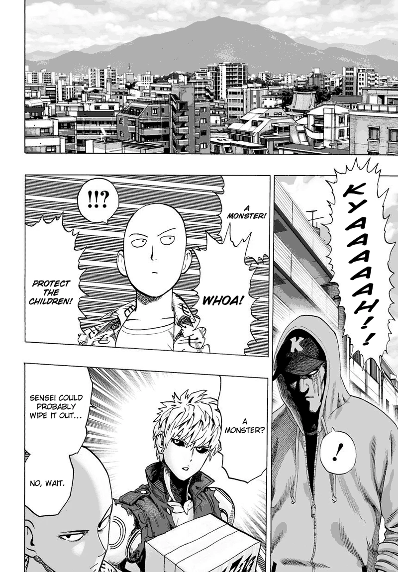 One Punch Man Manga Chapter 38 page 14 - King scene