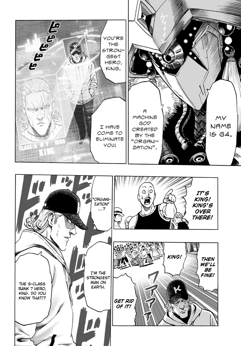 One Punch Man Manga Chapter 38 page 17 - King scene