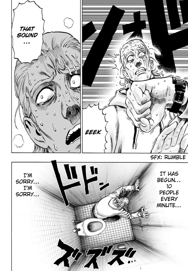 One Punch Man Manga Chapter 38 page 27 - King scene