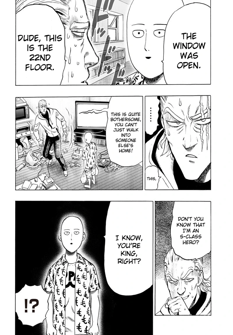 One Punch Man Manga Chapter 38 page 44 - King scene