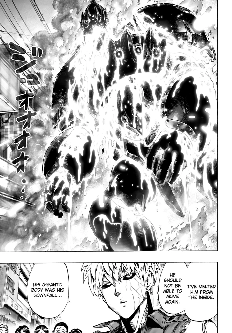 One Punch Man Manga Chapter 38 page 52 - King scene