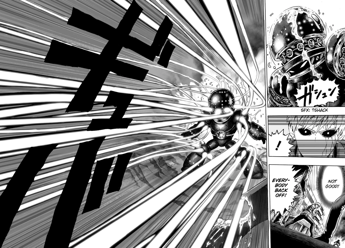 One Punch Man Manga Chapter 38 page 55 - King scene