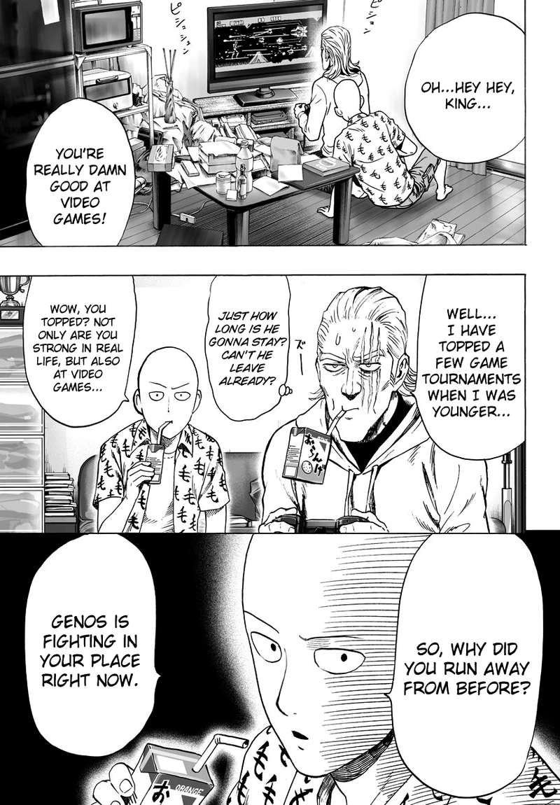 One Punch Man Manga Chapter 38 page 57 - King scene