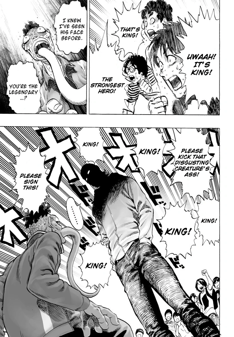 One Punch Man Manga Chapter 38 page 7 - King scene