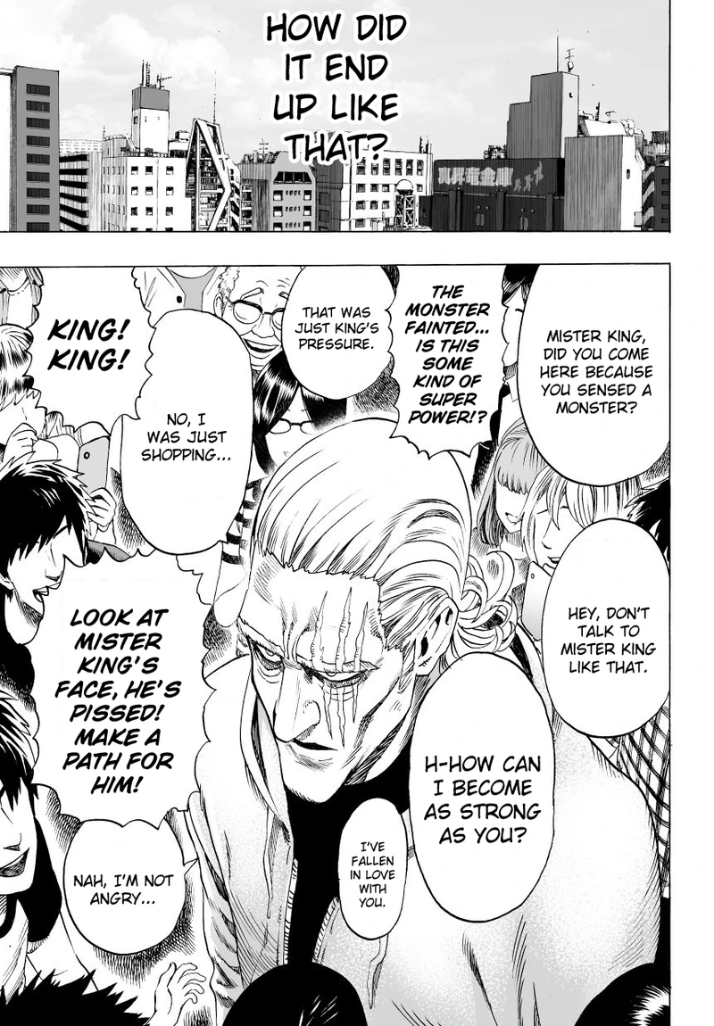 One Punch Man Manga Chapter 38 page 9 - King scene