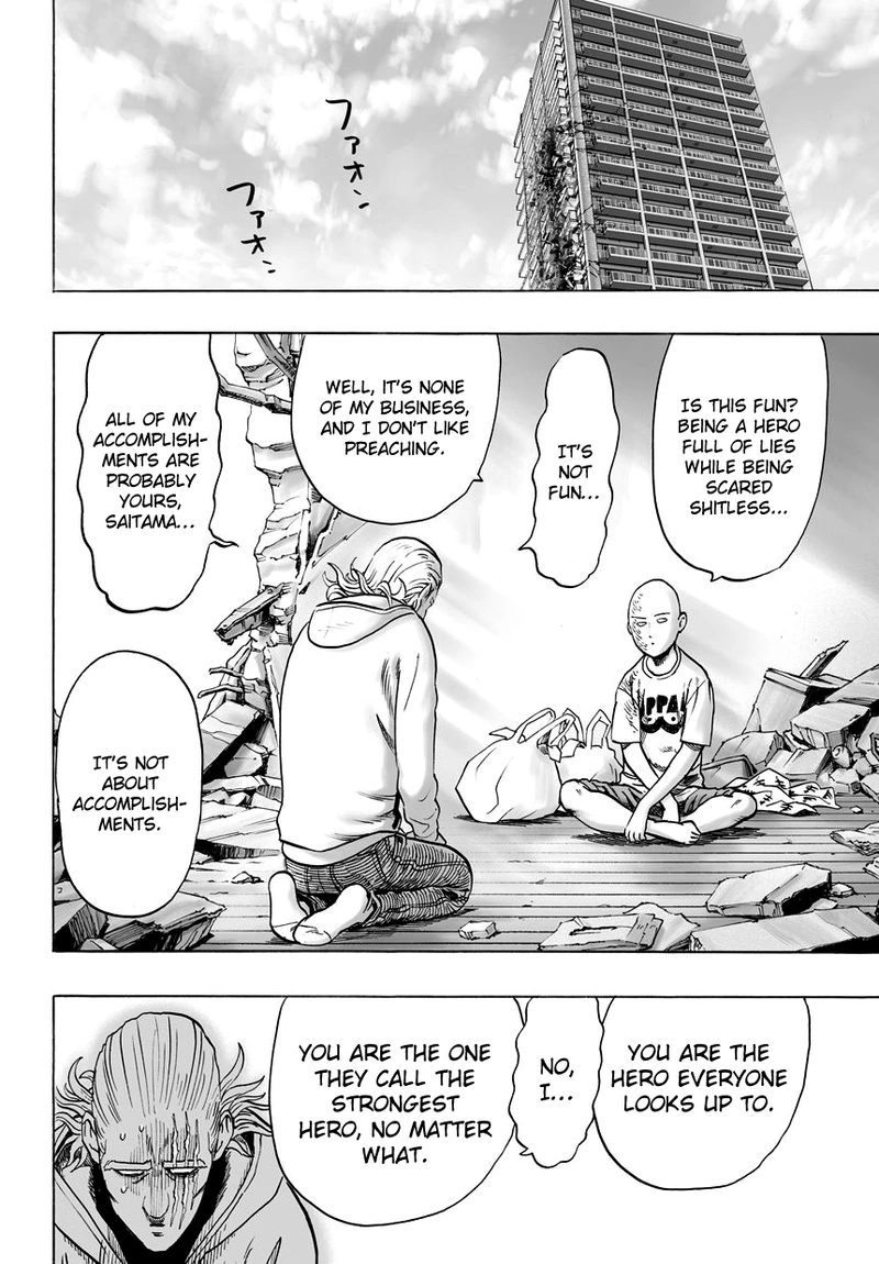 One Punch Man Manga Chapter 39 page 19 - That Person scene