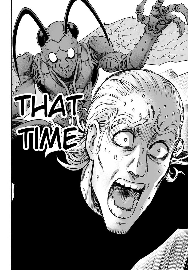 One Punch Man Manga Chapter 39 page 2 - That Person scene