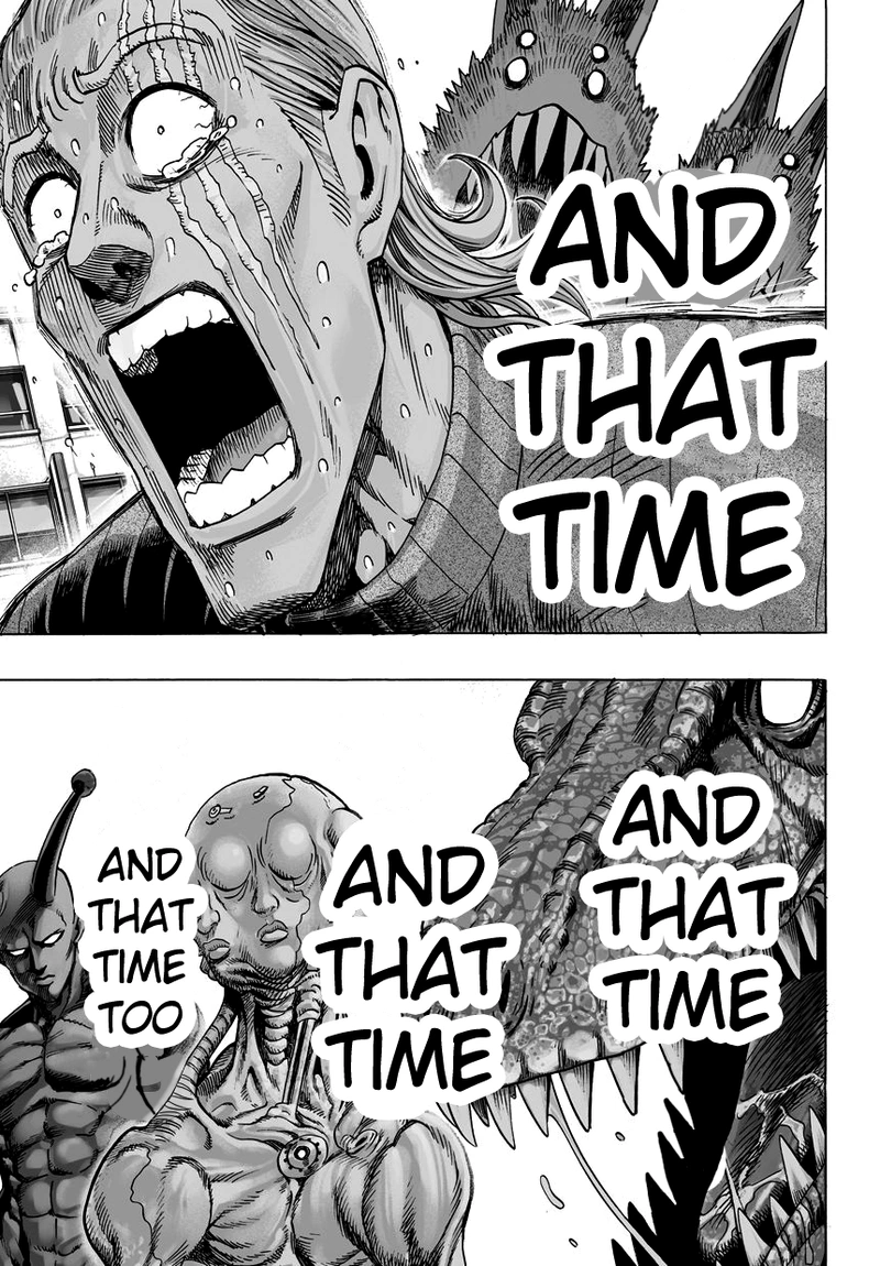 One Punch Man Manga Chapter 39 page 3 - That Person scene