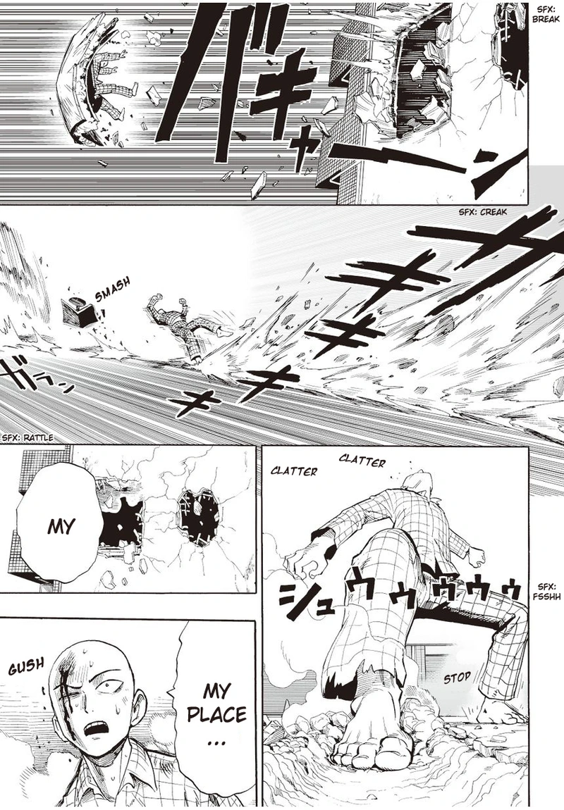 One Punch Man Manga Chapter 4 page 5 - Dark Undergrounders scene