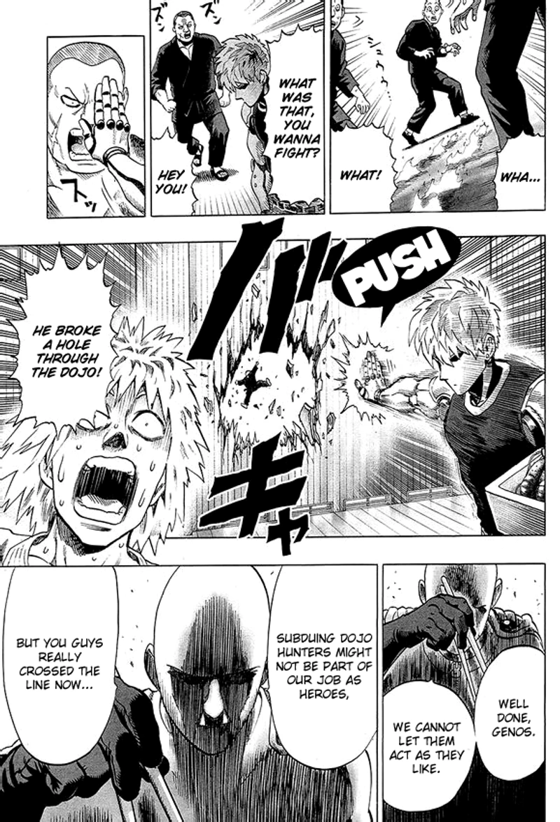 One Punch Man Manga Chapter 40.7 page 17 - Lobster | Volume 8 Extras scene