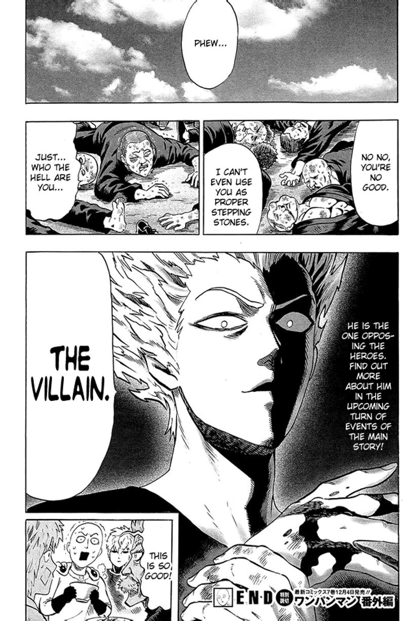 One Punch Man Manga Chapter 40.7 page 21 - Lobster | Volume 8 Extras scene