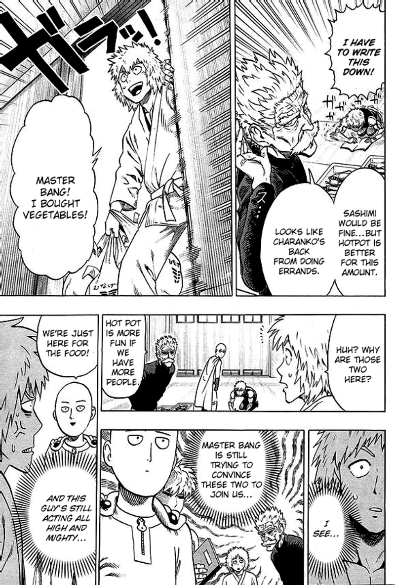 One Punch Man Manga Chapter 40.7 page 5 - Lobster | Volume 8 Extras scene
