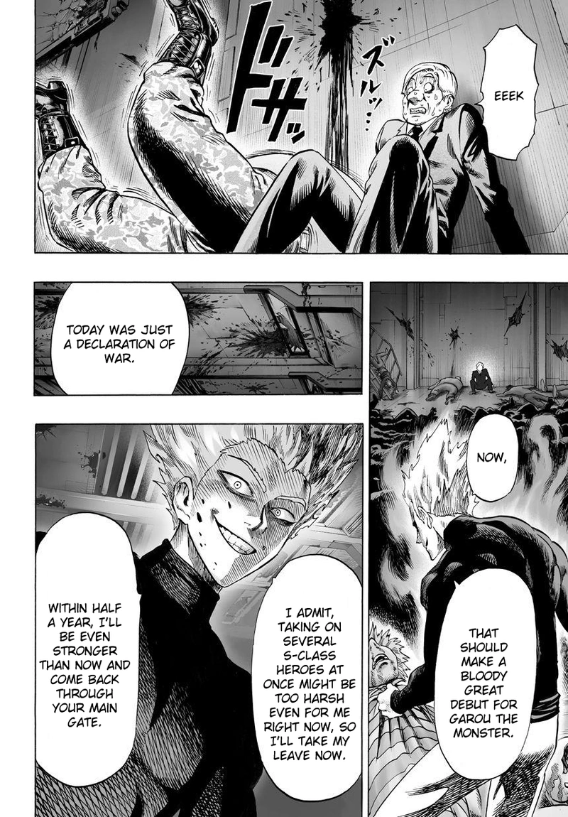 One Punch Man Manga Chapter 41 page 22 - The Man Who Wants To Be A Monster scene