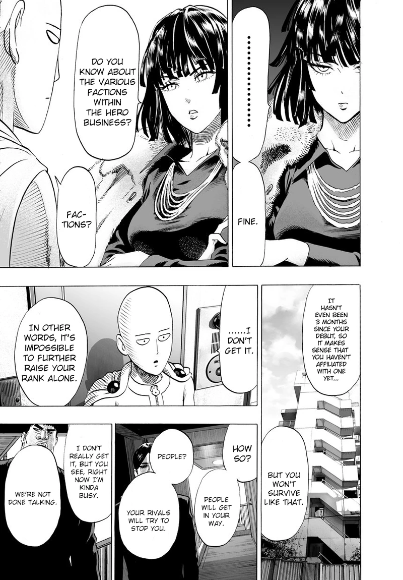 One Punch Man Manga Chapter 42 page 13 - Blizzard Group scene