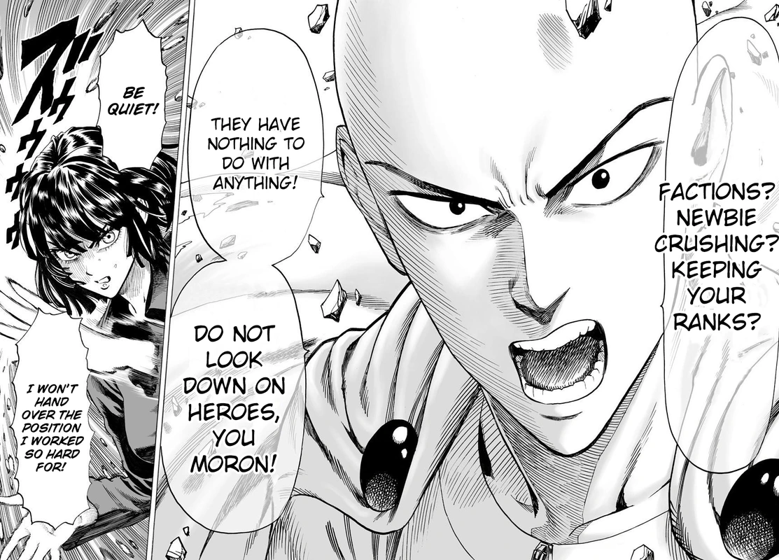One Punch Man Manga Chapter 43 page 11 - Don't Look Down On Heroes! scene