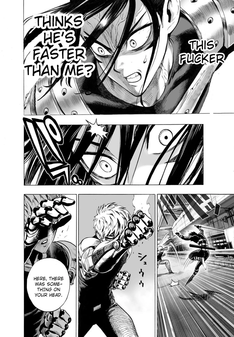 One Punch Man Manga Chapter 44 page 12 - Accelerate scene