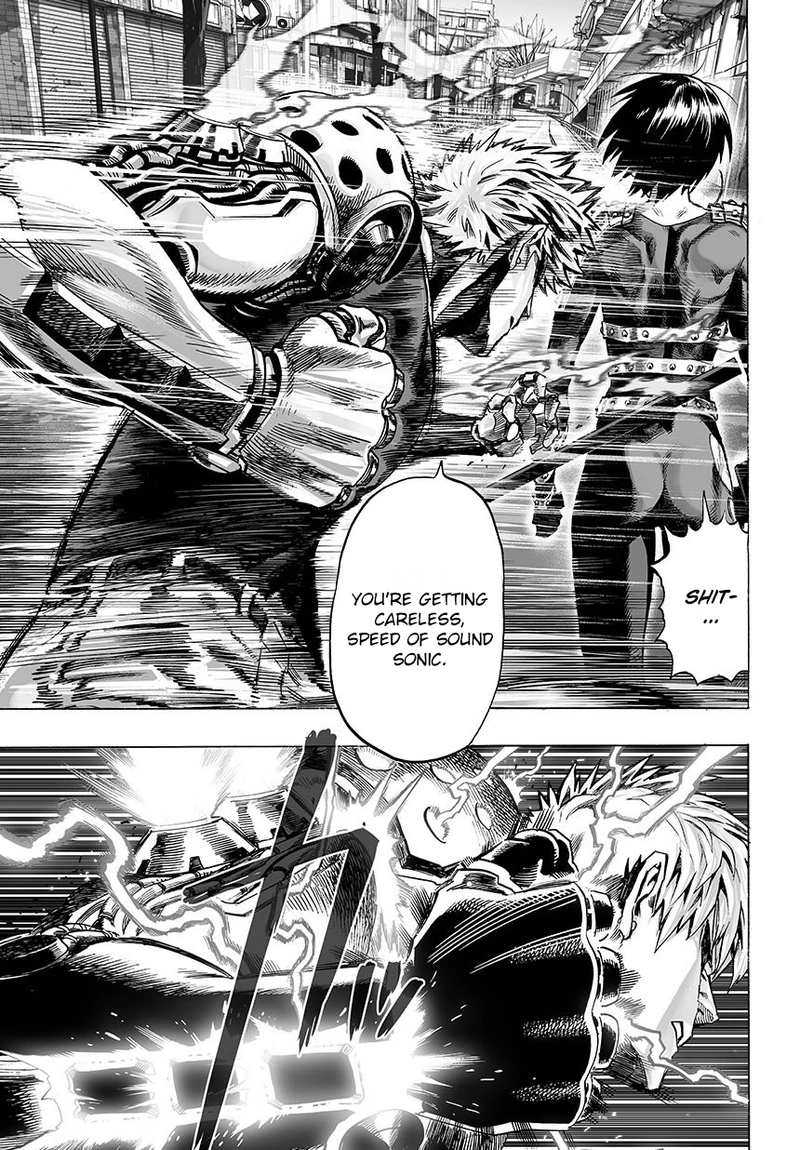 One Punch Man Manga Chapter 44 page 15 - Accelerate scene