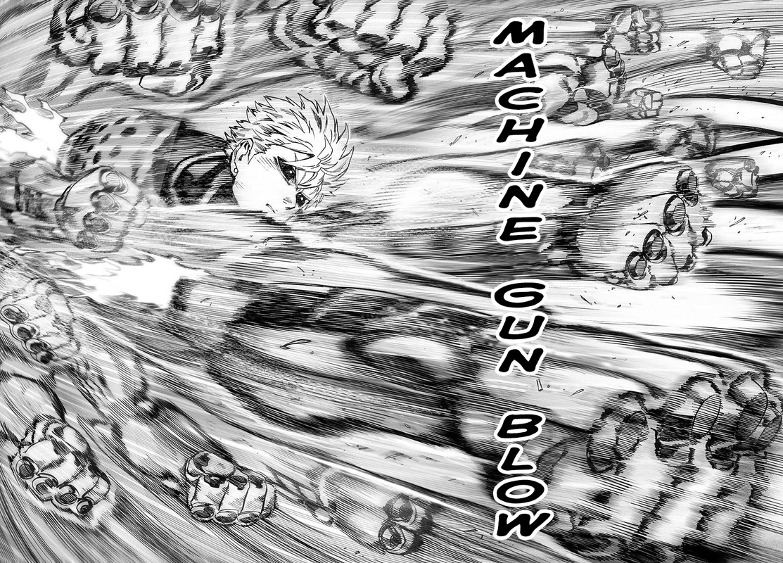 One Punch Man Manga Chapter 44 page 16 - Accelerate scene