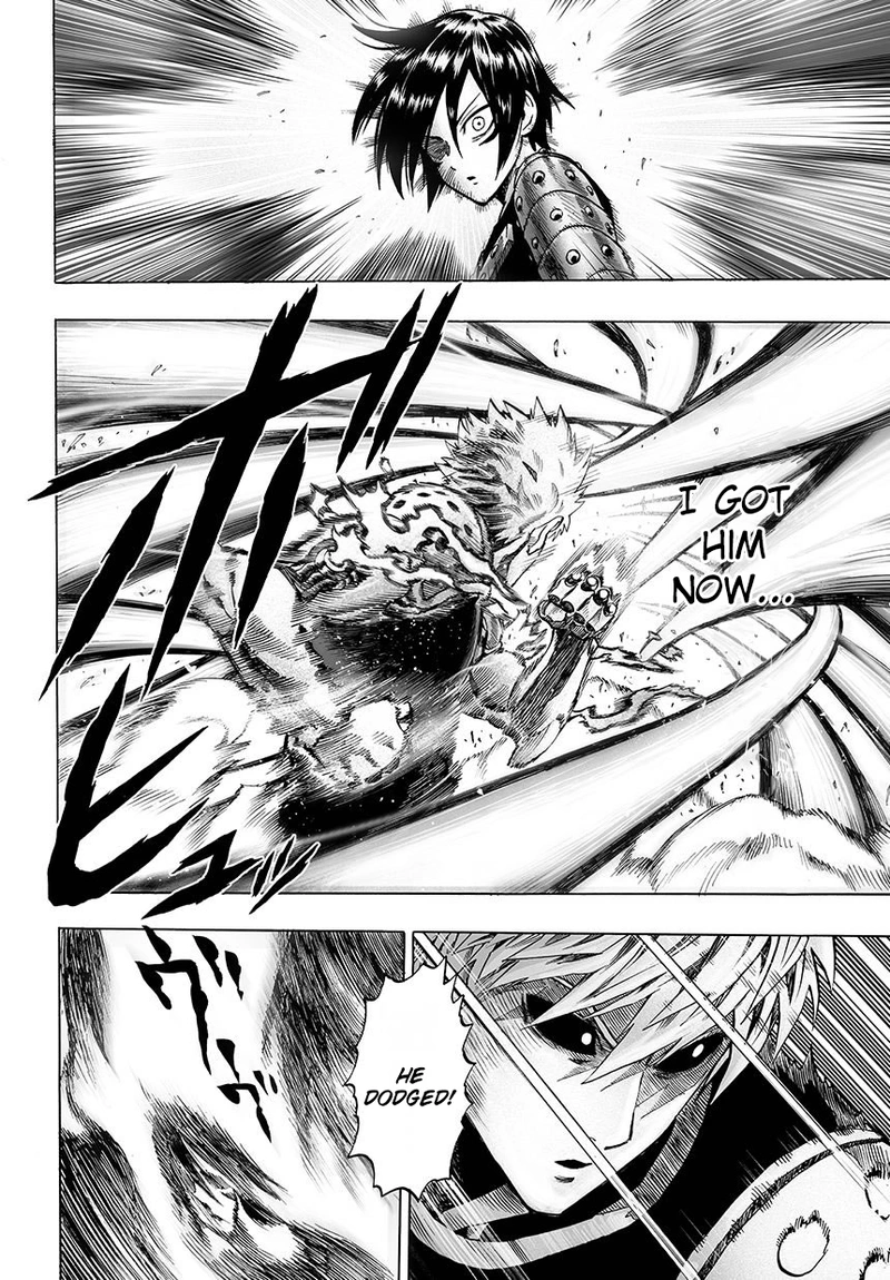 One Punch Man Manga Chapter 44 page 17 - Accelerate scene