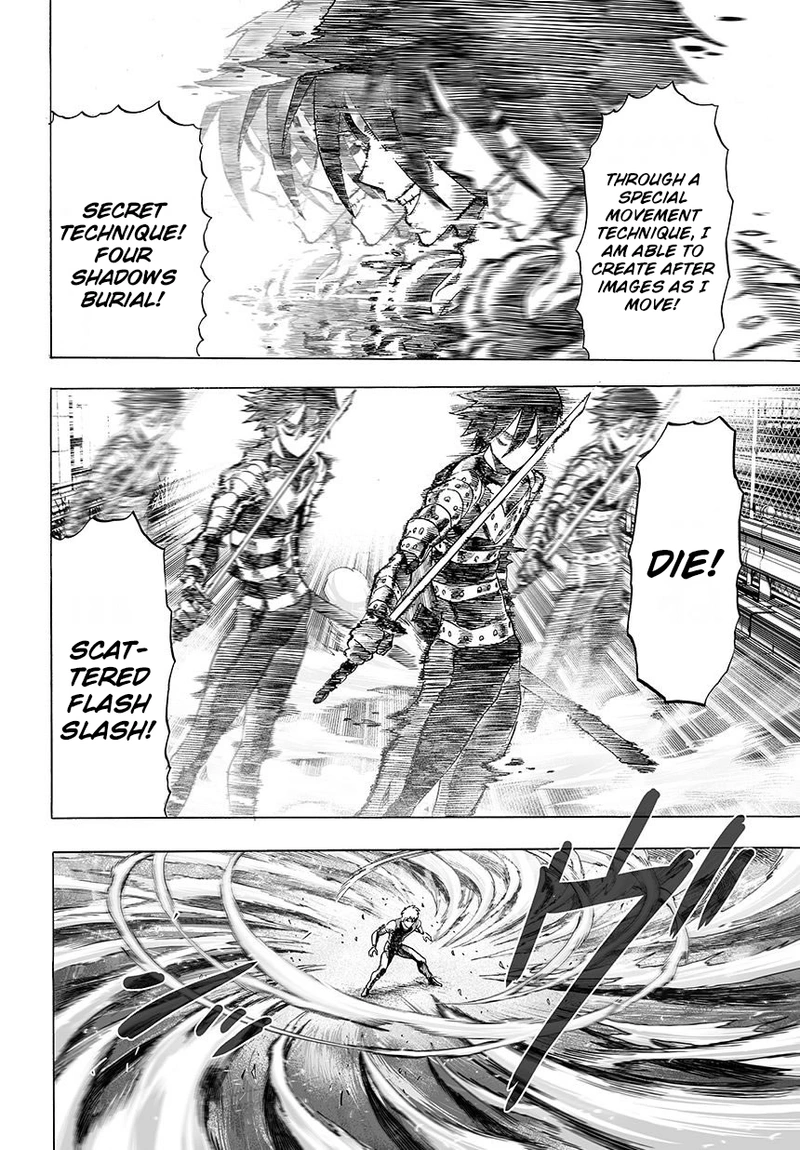 One Punch Man Manga Chapter 44 page 19 - Accelerate scene