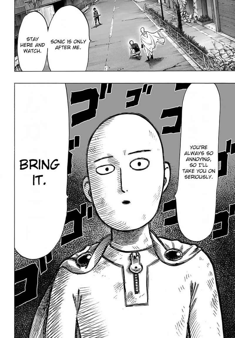 One Punch Man Manga Chapter 44 page 24 - Accelerate scene