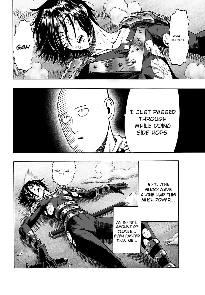 One Punch Man Manga Chapter 44 page 33 - Accelerate scene