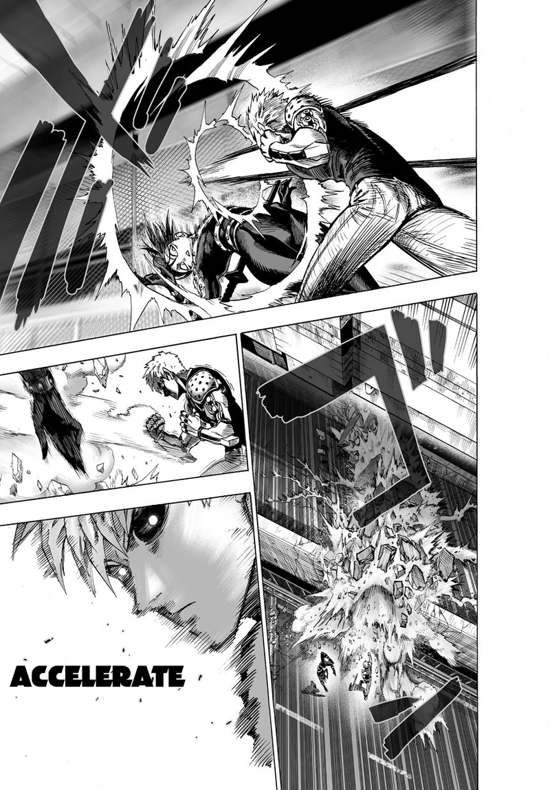 One Punch Man Manga Chapter 44 page 8 - Accelerate scene