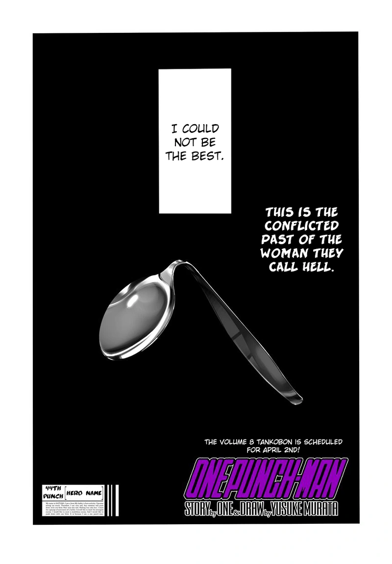 One Punch Man Manga Chapter 45 page 1 - Hero Name scene